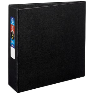 Avery Heavy-Duty 3 Ring Binder, 3" One Touch EZD Rings, 3.5" Spine, 1 Black Binder (79983) - 1 of 4