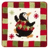 C&F Home Penguin Holiday Petit Point Coaster - 2 of 3