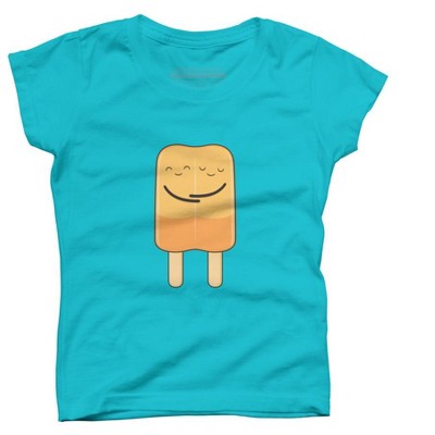 Girl's Design By Humans Popsicle hug By kimvervuurt T-Shirt