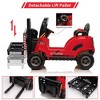 12V Kids Ride On Forklift Car, Liftable Fork & Pallet, Dual Control, High/Low Speed, Music, USB, Realistic Construction Toy - 3 of 4