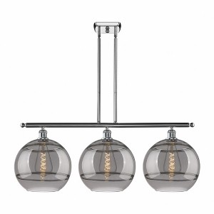 Rochester - 3 Light Stem Hung Island In Industrial Style-13.88 Inches Tall and 38.5 Inches Wide - 1 of 1