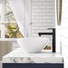 Whizmax Bathroom Vessel Sink, Oval Bathroom Sink, White Vessel Sink, Bowl Sink Countertop Modern Egg Shape - 3 of 4