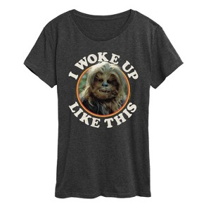 Women's - Star Wars - I Woke Up Like This Chewie Short Sleeve Graphic T-Shirt - 1 of 4
