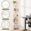 Corner Shelf Stand, 5-Tier Bookshelf, 65" Tall Shelves for Bedroom, Living Room, Narrow Display Shelf Bookcase - 3 of 4