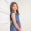 Hope & Henry Girls' Sleeveless Ruffle Neck Jumpsuit, Kids - 3 of 4