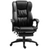 Vinsetto High Back Massage Office Chair with 6-Point Vibration, 5 Modes, Executive Chair, PU Leather Swivel Chair with Reclining Back, and Retractable Footrest - 4 of 4