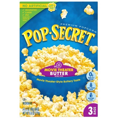 Pop Secret Movie Theater Butter Microwave Popcorn Movie Theater Butter, 9.6 oz