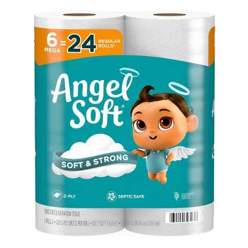 Angel Soft Toilet Paper - 6 Mega Rolls