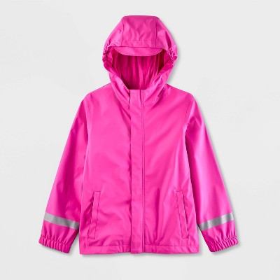 Cat Jack Brandclub Kids Solid Rain Coat Cat Jack Pink XXL