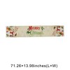 Unique Bargains Christmas Table Runner Polyester Red White 71x14 Inch 1Pcs - 3 of 4