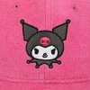 Kuromi Character Art Women's Pink Baseball Cap-OSFA - 3 of 4