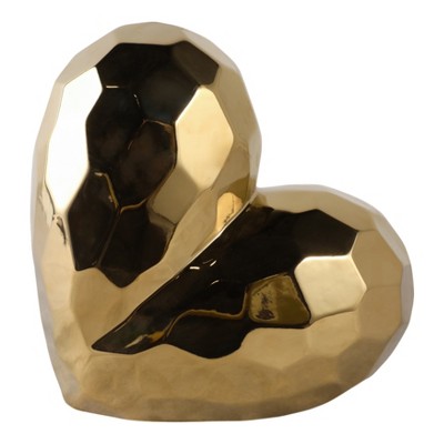 Creative Abstract Ceramic Heart Sculpture, Room, Office Decor or Gift