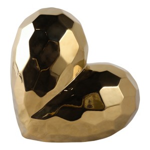 Creative Abstract Ceramic Heart Sculpture, Room, Office Decor or Gift - 1 of 4