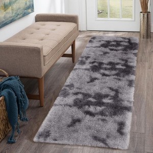 Shaggy Area Rug Modern Indoor Plush Fluffy Rugs Soft and Comfy Velvet Faux Fur Carpet Rugs for Bedroom Living Room Nursery - 1 of 4