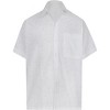 LA LEELA Men's Hawaiian Shirt Tropical Floral Casual Short Sleeve Button Down Beach Shirts for Men M Swiss Scrolls, White - 4 of 4