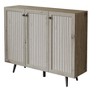 NicBex 38.19" Modern 3-Doors Sideboard,Kitchen Storage Cabinets with Adjustable Shelf for Kitchen and Dining Room,Gray - 3 of 4