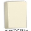 Hamilco Ivory Linen Textured Cardstock Thick Paper - 11 x 17" Heavy Weight 80 lb Cover Card Stock - 25 Pack - 2 of 4