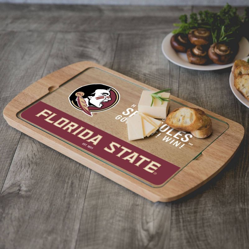 NCAA Florida State Seminoles Parawood Billboard Glass Top Serving Tray, 4 of 5