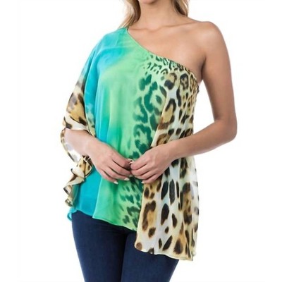 Women's Printed One Shoulder Top - ariella
