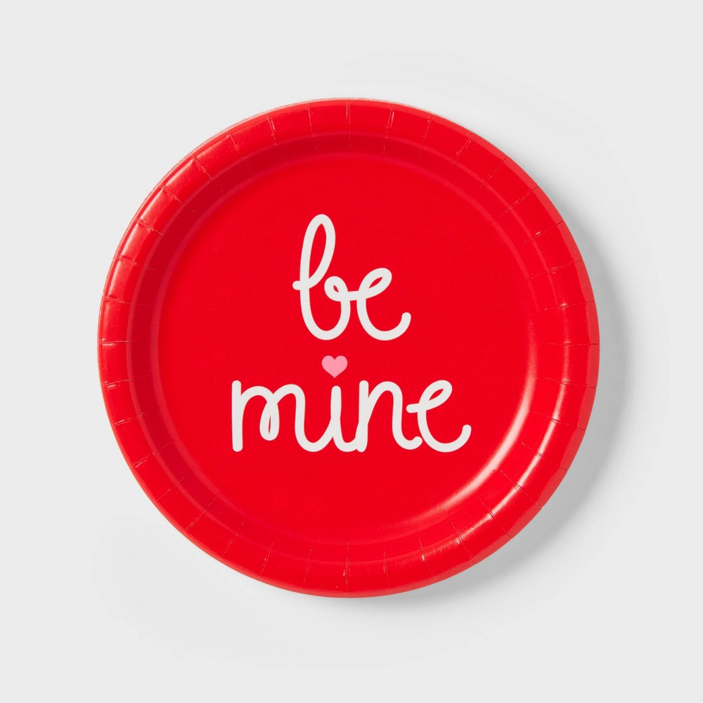 20ct Valentine's Day Heart Be Mine Snack Plates - Spritz™