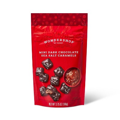 Holiday Dark Chocolate Sea Salt Caramel Bites - 3.75oz - Wondershop™