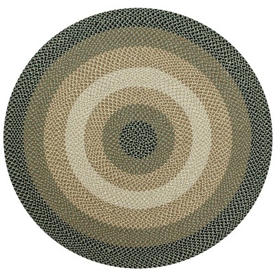 Better Trends Woodbridge Collection 100% Wool Braided Rug, Pattern Stripes Weave Flat Braided, Durable, Reversible, Indoor Utility Area Rug