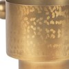 HomeRoots 7" Gold Cast Iron Round Table Vase - 4 of 4