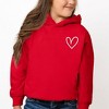 The Juniper Shop Embroidered Hand Drawn Heart Toddler Graphic Hoodie - 2 of 3