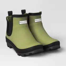 Short Rain Boots - Size 8 - Green - Smith & Hawken™