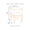 Stanah Chairside End Table with Storage Drawer & Power Outlets - Signature Design by Ashley - 3 of 4