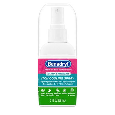 Benadryl Extra Strength Anti-Itch Cooling Spray - Travel Size - 2 fl oz