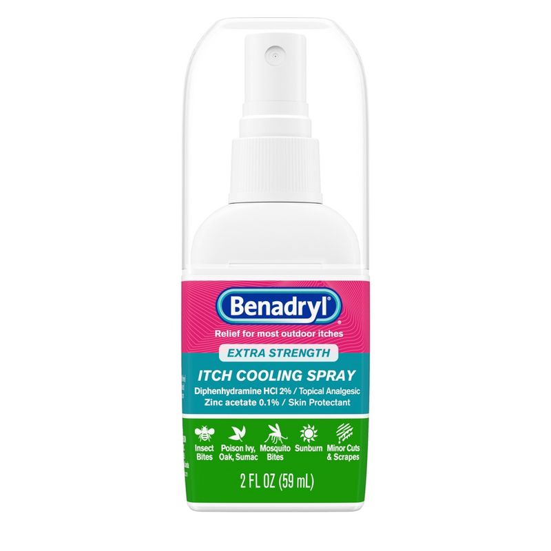 Benadryl Extra Strength Anti-Itch Cooling Spray - Travel Size - 2 fl oz, 1 of 11