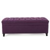 CAVINAS 50" Storage Ottoman, Modern Upholstered Shoe Bench with Button Tufted Cushion for Living Room, Bedroom, Entryway - 4 of 4