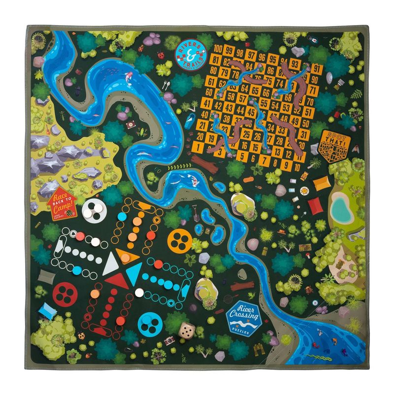 Professor Puzzle USA, Inc. Summer Camp Game Mat | 2-4 Players, 1 of 3