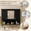 Sapphtopaz 35"x28" Wall Mounted Bathroom Cabinet with Mirror & Doors,Bathroom Wall Cabinet with Open Shelves,Modern Mirror Cabinet for Bathroom - 4 of 4