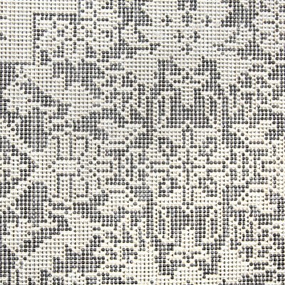 Dahlia Gray and Black Medallion Outdoor Area Rug