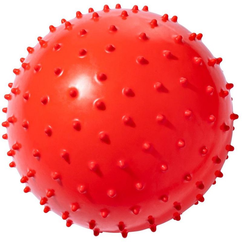 New Bounce Knobby Bouncing Balls 8.5'', Set of 4 Spiky Balls with 2 pins and pump, 5 of 6