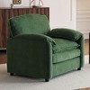 KWPZQEB 38" Accent Chair, Mid-Century Modern Chair with Thick Cushions & Wide Seat, Oversized Chenille Lounge Arm Chair for Living Room - 3 of 4