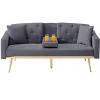 DOMETOUR 67.7 Inches Futon Sofa Bed, Modern Convertible Sofa Bed for Living Room Bedroom - 2 of 4