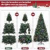 Pre-lit Artificial Christmas Tree with LED Lights, Sturdy Metal Stand, Christmas Tree for  Indoor  and Outdoor Use - 3 of 4