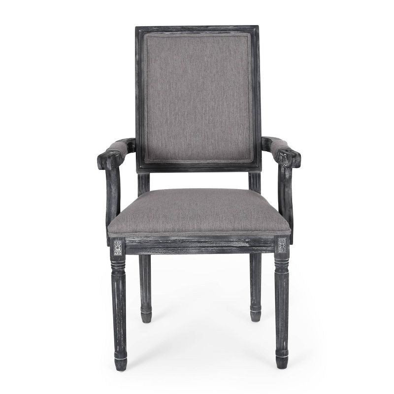 Set of 2 Maria French Country Wood Upholstered Dining Chairs - Christopher Knight Home, 4 of 13