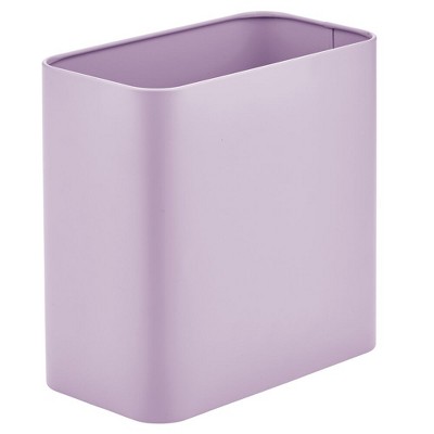 Youngever 2 Pack 1.5 Gallon Slim Trash Can, Plastic Garbage Bin - Purple