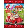 Briarwood Lane Valentine's Garden Flag 12x18 For Outdoor Love Filled Pickup For Valentine's Heart Truck Garden Flag Flags For Outside - 3 of 4