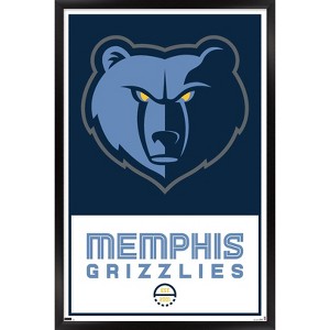 Trends International NBA Memphis Grizzlies - Logo 21 Framed Wall Poster Prints - 1 of 4