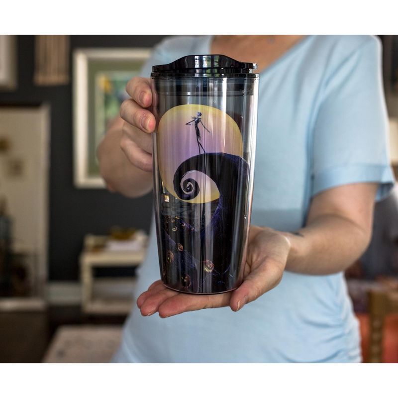 Silver Buffalo Disney Nightmare Before Christmas Jack Spiral Hill Travel Tumbler | 20 Ounces, 3 of 7