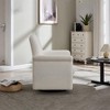 KWPZQEB Swivel Accent Chair, 360¡ã Swivel Chair with Wood Base, Modern Barrel Swivel Armchair for Living Room, Bedroom - 4 of 4