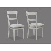 NicBex 48" Dining Table Set for 4 Faux Mable Top Dining Table with 4 Faux Leather Upholstered Side Chairs for Kitchen - 3 of 4