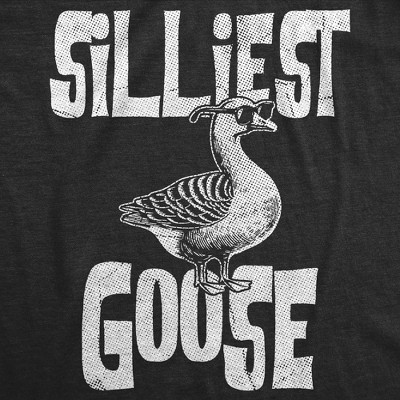 Мужские футболки Crazy Dog T-Shirts, Inc. Mens Funny T Shirts Silliest Goose Sarcastic Graphic Novelty Tee For Men - Crazy Dog Men's T Shirt for Animal Lovers Black L — фото 2