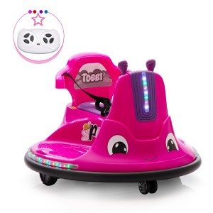 Sandinrayli 12 V Kids Ride on Electric Bumper Car with Remote Control and LED Lights - 1 of 4