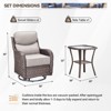 Outdoor Gliders Swivel Chairs with 6-Inch Thick Cushions Swivel Rocker Patio Chairs - 2 of 4